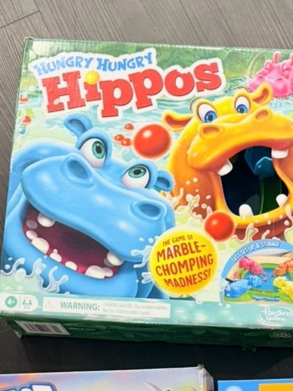 Hasbro Hungry Hungry Hippos Game - Blue & Yellow Hippos